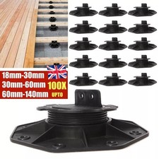 20X Adjustable Decking Pedestal Riser Bearing Support 18mm-30mm UK~