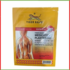 TIGER BALM PLASTER (WARM) remedy for stiff nec Size 10x14 cm. quantity 2pcs/pack