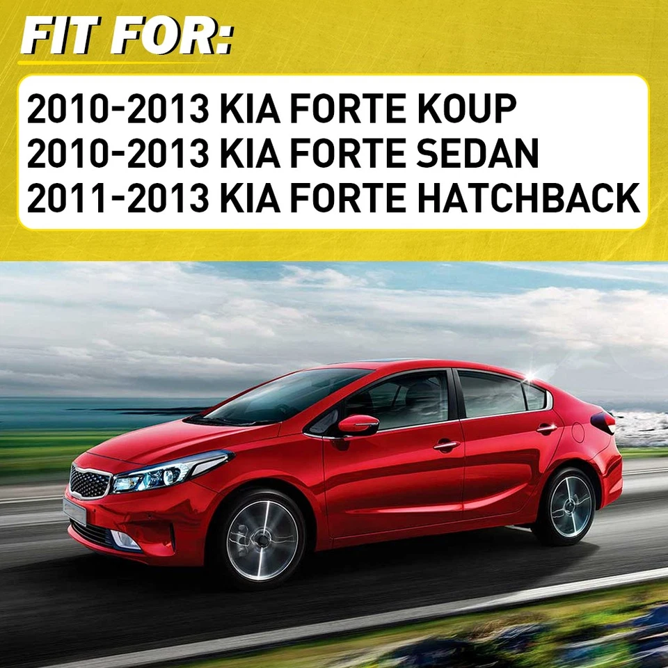 4pcs New Front&Rear LH+RH Side Interior Door Handle Black For 2011 Kia Forte SX - Image 2 of 4