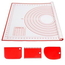 Spianatoia per Impastare Silicone 70 x 50 cm Tappetini Stendipasta Antiscivolo