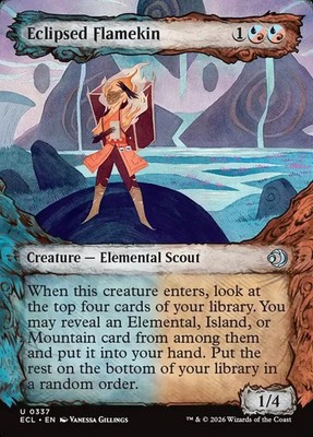 Eclipsed Flamekin (Showcase) Lorwyn Eclipsed FOIL