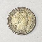 1903 O US Mint Barber Head 90% Silver Dime 10 Cent Coin ~ XF ~ Free Ship