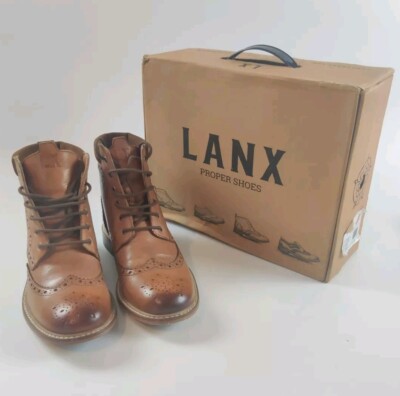 LANX Women's Boots Robinson Leather Sole Tan Size UK EU