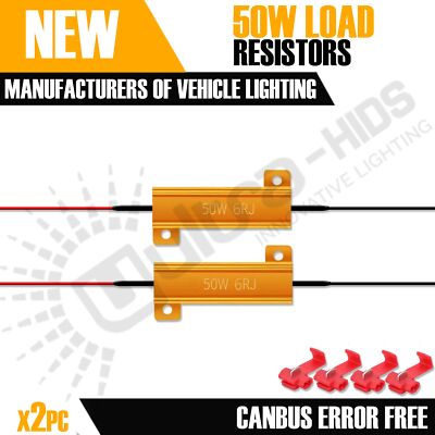 50W 6 OHM LED Can-Bus WIDERSTÄNDE WARNUNG LÖSCHER SCHNELLBLITZANZEIGE 1156 1157