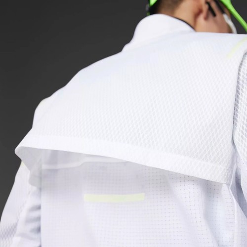 Adidas X-City Reflect At Night White Running Zip Jacket HM8448 Men's Size Small - Picture 7 of 10