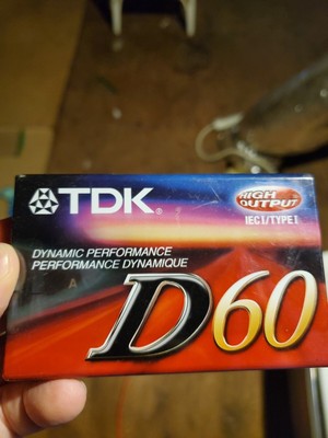 TDK d60 audio cassette new