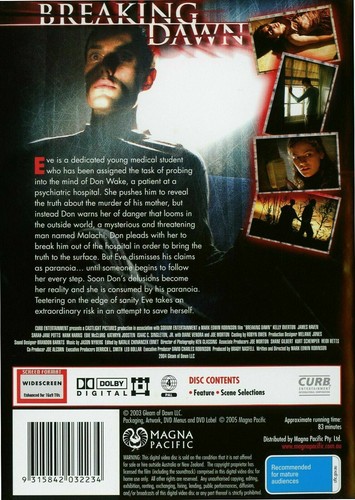 Breaking Dawn DVD 2004 Kelly Overton Horror Thriller B Movie Mystery - RARE OOP - Picture 2 of 5