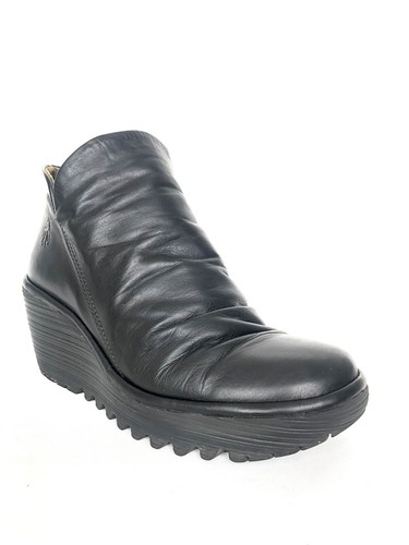 Fly London Boots Size UK 3/36 For Women Black Leather Excellent Condition - Picture 5 of 19