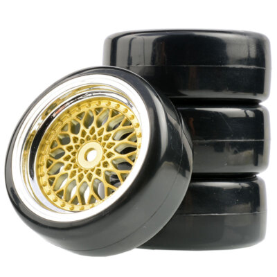 1:10 RC Tires Car Wheels Rim 12mm Hex For HPI HSP D3 MST KYOSHO Drift Racing Car