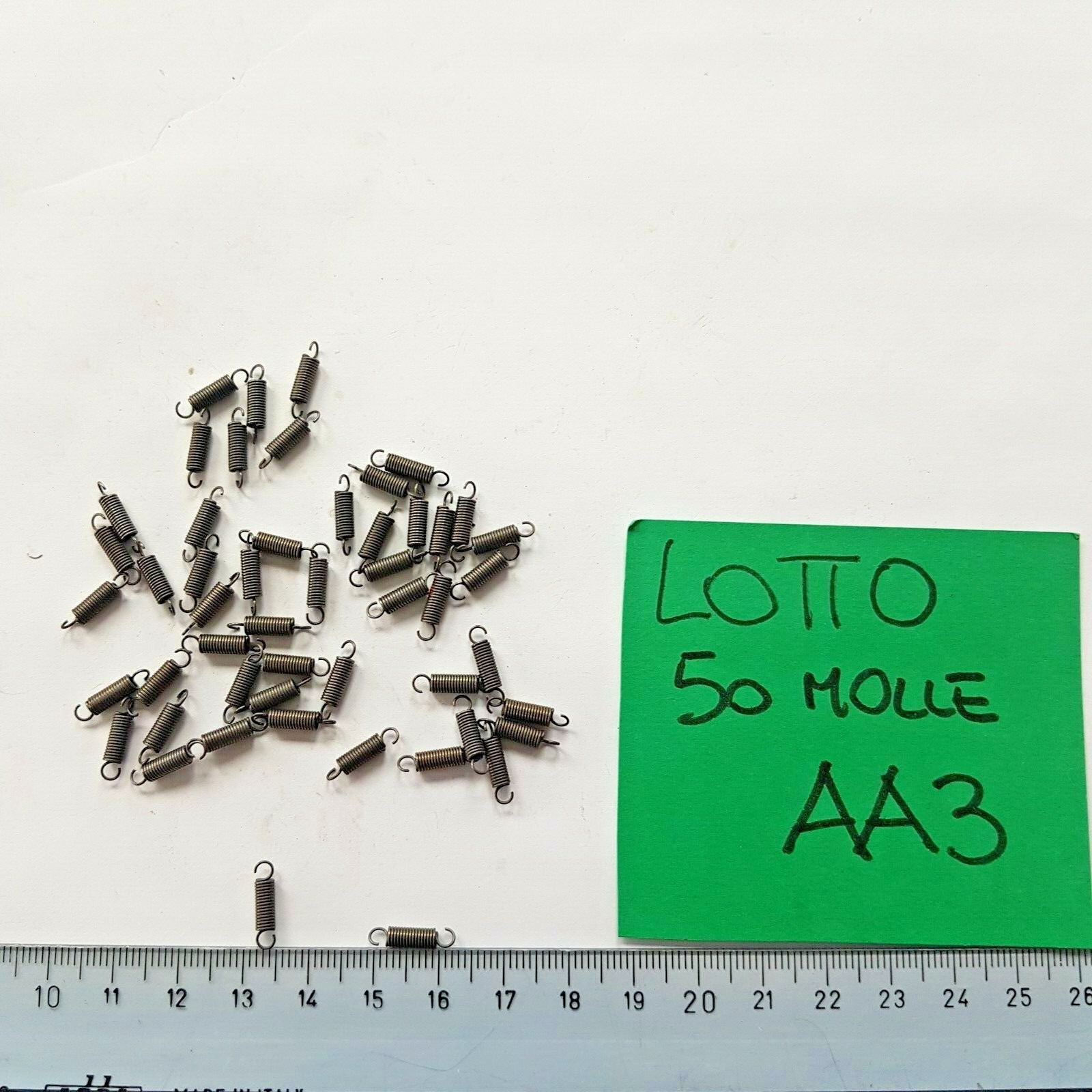 Lotto AA3 stock MOLLE 50Pz MOLLA RICAMBI minuteria ferramenta hobby modellismo