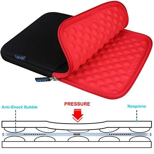  Capa iPad Mini, Capa iPad Mini 7, Capa Tablet À Prova de Choque Preta/Vermelha - Imagem 3 de 4