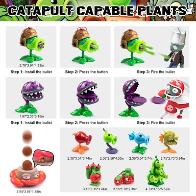 Maikerry Plants and Zombies vs Toys 21pcs PVZ Action Figures Set Maikerry Plants and Zombies vs Toys 21pcs PVZ Action Figures Set