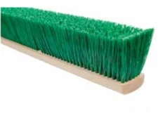 Magnolia Brush #5518 18" Stiff Green Polypropylene Garage Brush Push Broom Head