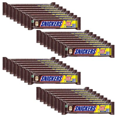 Snickers Peanut Filled Chocolates - 22g Bar (Pack of 32)
