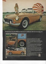Original 1971 MG MGB vintage print ad