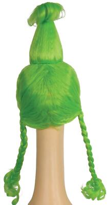 ADULT GREEN SCRINCH GIRL CINDY LOU GRINCH CHRISTMAS GREEN WIG COSTUME LW126