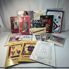 Quilting Pattern Lot  Appliques Sewing Grab Bag Quilts Measuring Board Vintage