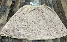 NWT Gymboree Girls Light Pink Lacy Flower Floral Skirt Size M 7 8