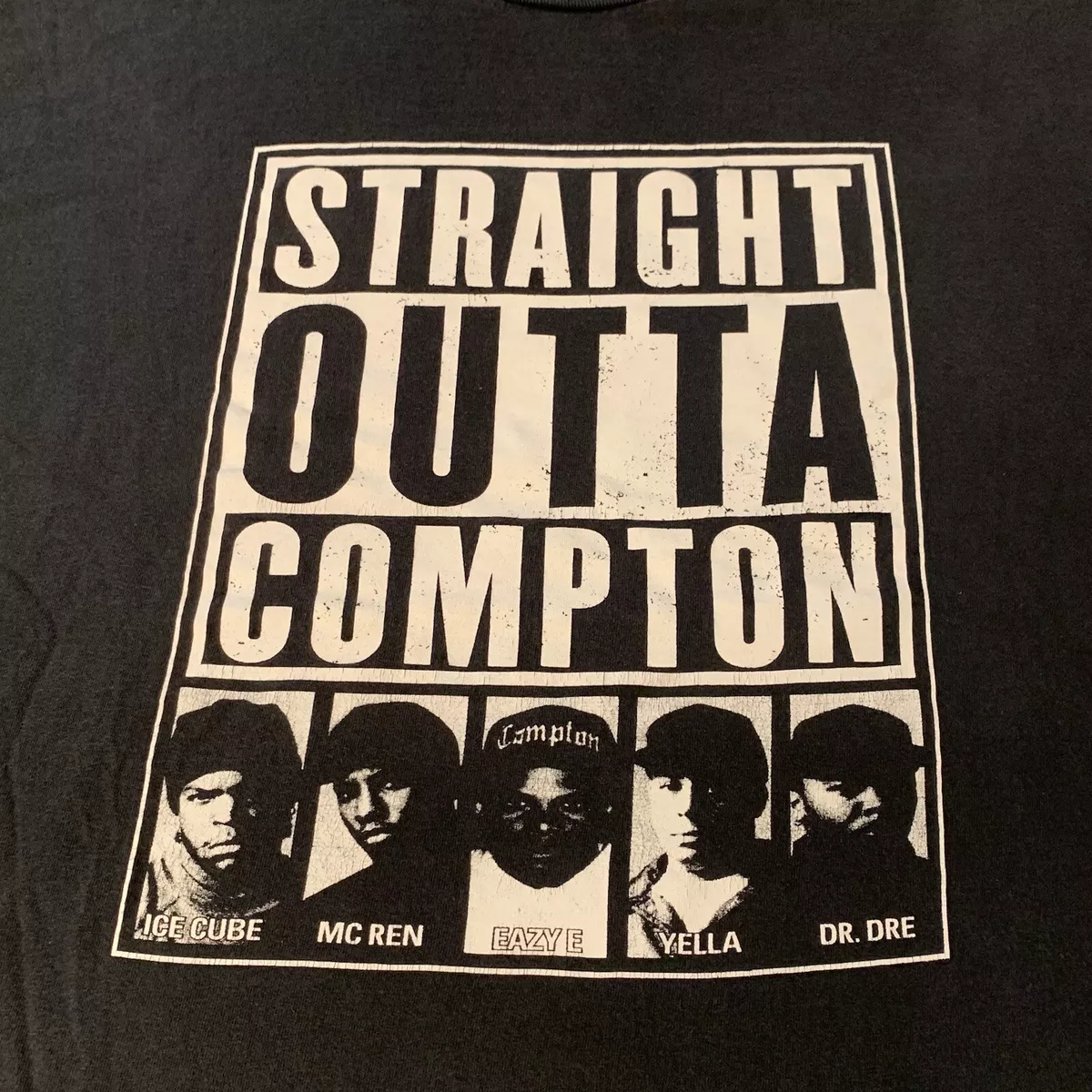 Vintage Straight Outta Compton NWA T Shirt Size 2XL Easy E Dr Dre Ice Cube