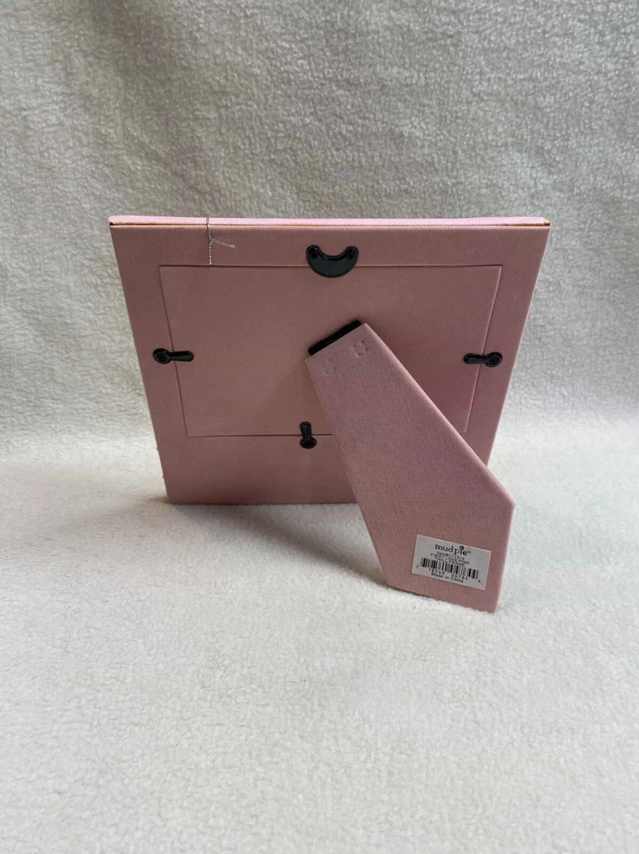 Marco de fotos de sarga rosa MudPie Baby Talk - inserto: 4 x 6 Foto 3 de 4