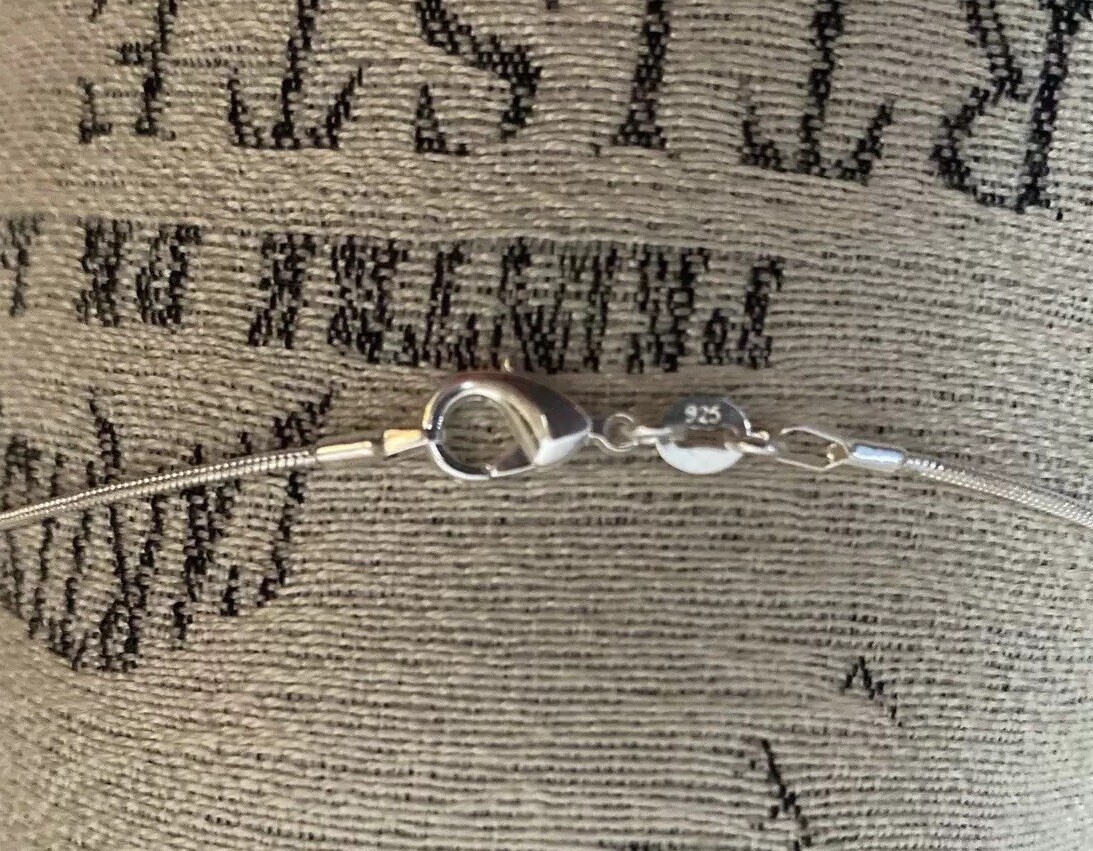 925 Silver Necklace + Dramatic Rhinestone & Silve… - image 3