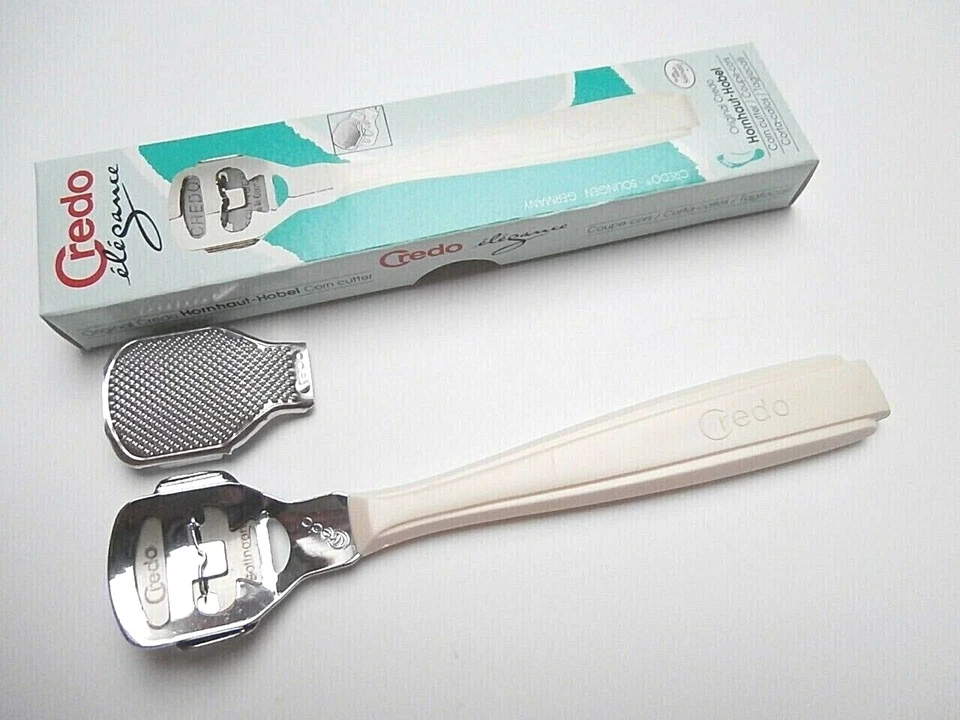 CREDO Hornhauthobel Klassik & Raspel MADE IN SOLINGEN Corn Callus remover !!