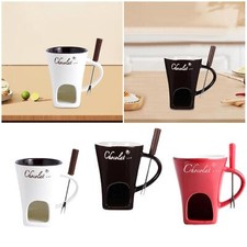 Fonduebecher Schokolade Schmelztasse Butterwärmer Bonbon Schokolade Schmelztopf 130ml