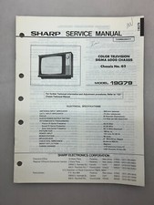 Sharp 19G79 Original Service Manual Free Shipping