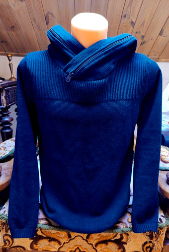 JACK & JONES mens hoodie dark blue G.M