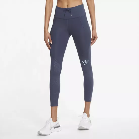 Nike Women's Thunder Blue Run Femme Fast Pockets 7/8 Tights