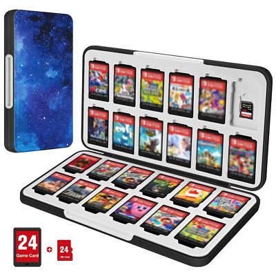 Game Card Case for Nintendo Switch 2 (2025)/Switch OLED/Lite Hard Shell 24 Slots