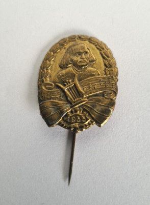 Antikes Abzeichen von 1933 Anstecknadel Deutsch Sängerbund, Liederkranz oä.