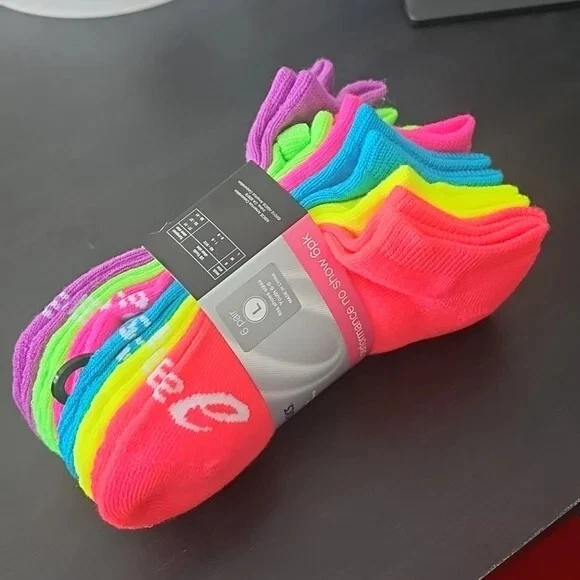 ¡Nuevo! Calcetines ASICS Performance Puntera Sin Costuras Jóvenes Niñas Talla L Atléticos ¡12-PAR! Foto 3 de 4