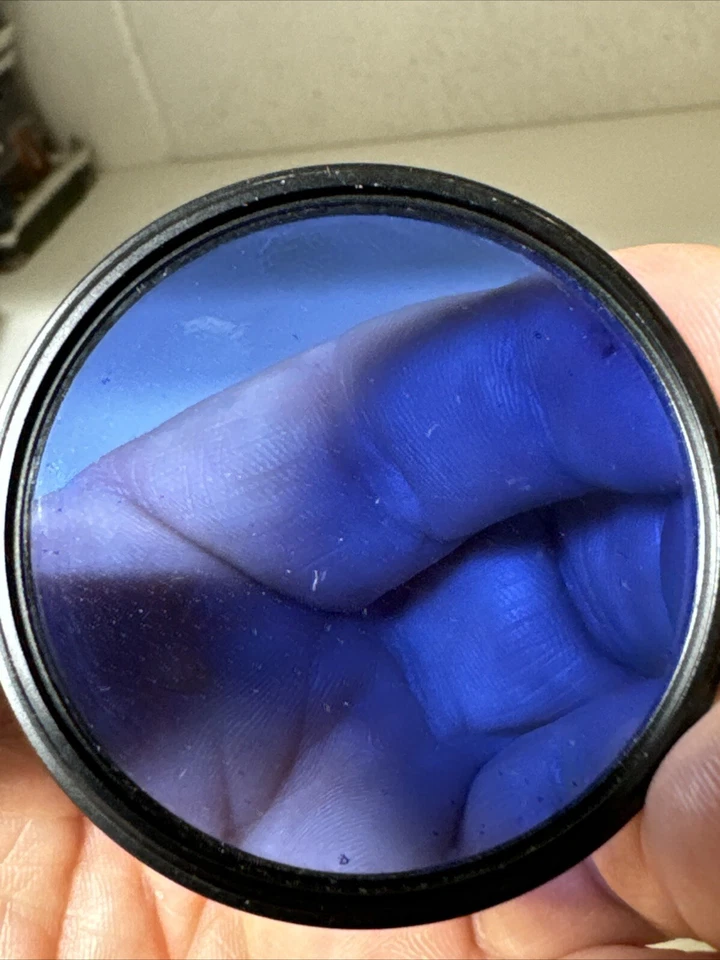 Tiffen 49mm 80A Dark Blue Threaded Filter with Case  Made in the U.S.A. Vintage - Image 3 of 4