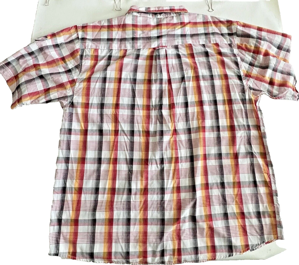 Camisa masculina NBN Gear 3XL 3XXX xadrez preppy casual y2k Gorpcore hipster costeira - Imagem 4 de 4