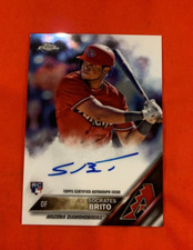 2016 Topps Chrome RA-SOB Socrates Brito Rookie Card Auto Arizona Diamondbacks
