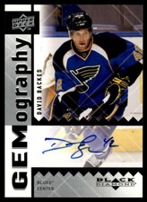 2009-10 Upper Deck Black Diamond Gemography David Backes Auto St. Louis Blues