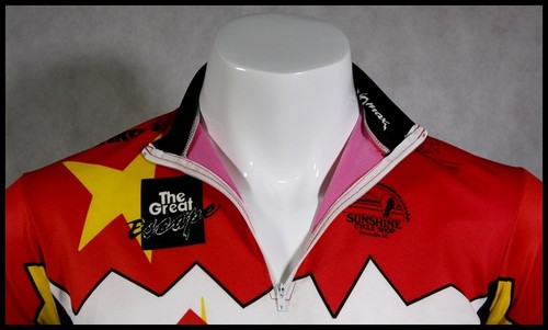 CUSTOM VOMAX SPRINT CELLULAR DOMINO'S CYCLING JERSEY RACE RAGLAN ADULTS MENS M - Picture 9 of 10