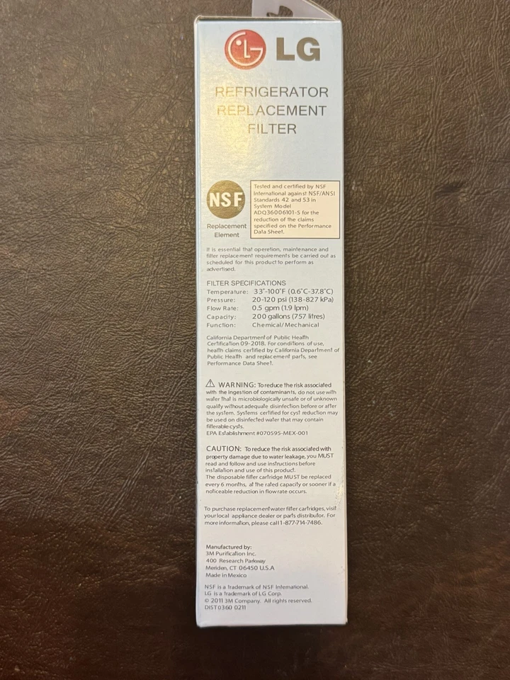 2 PACK LT700P Fit LG LT700P ADQ36006101 Refrigerator Water Filter New US Stock - Image 2 of 4