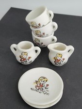Vintage Child's Mini Porcelain Flower Tea Set For Replacement B15311