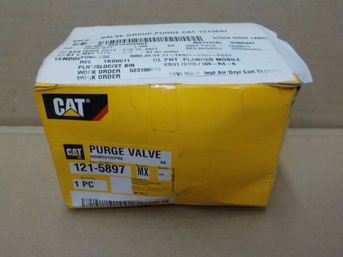 Caterpillar 121-5897: PURGE VALVE Brand: Genuine Caterpillar: - Picture 4 of 10