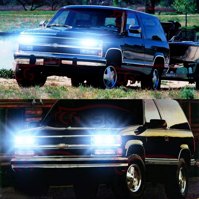 For Chevrolet K1500 2500 Suburban 19921998 9005+9006 6000K LED