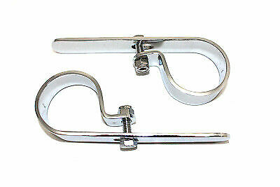 V-Twin Chrome 1-7/8'' Exhaust P Clamp Set 31-0816