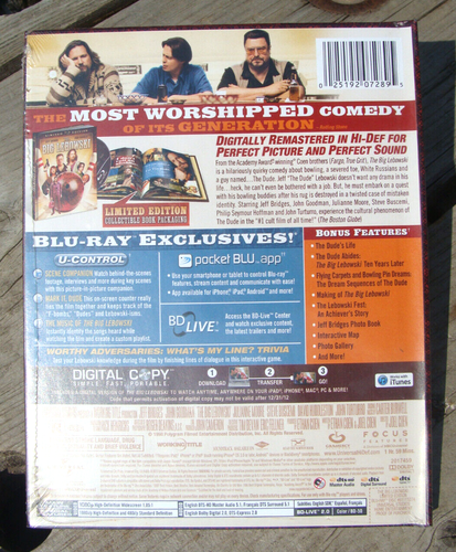 The Big Lebowski ~2011 Bluray~ SEALED NIB Ltd Edition Bridges Goodman Bowling 🎳 - Picture 4 of 4