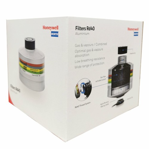 Full Face Masks Honeywell OPTIFIT Single Respirator / Rd40 Filter Cartridge - Picture 20 of 26