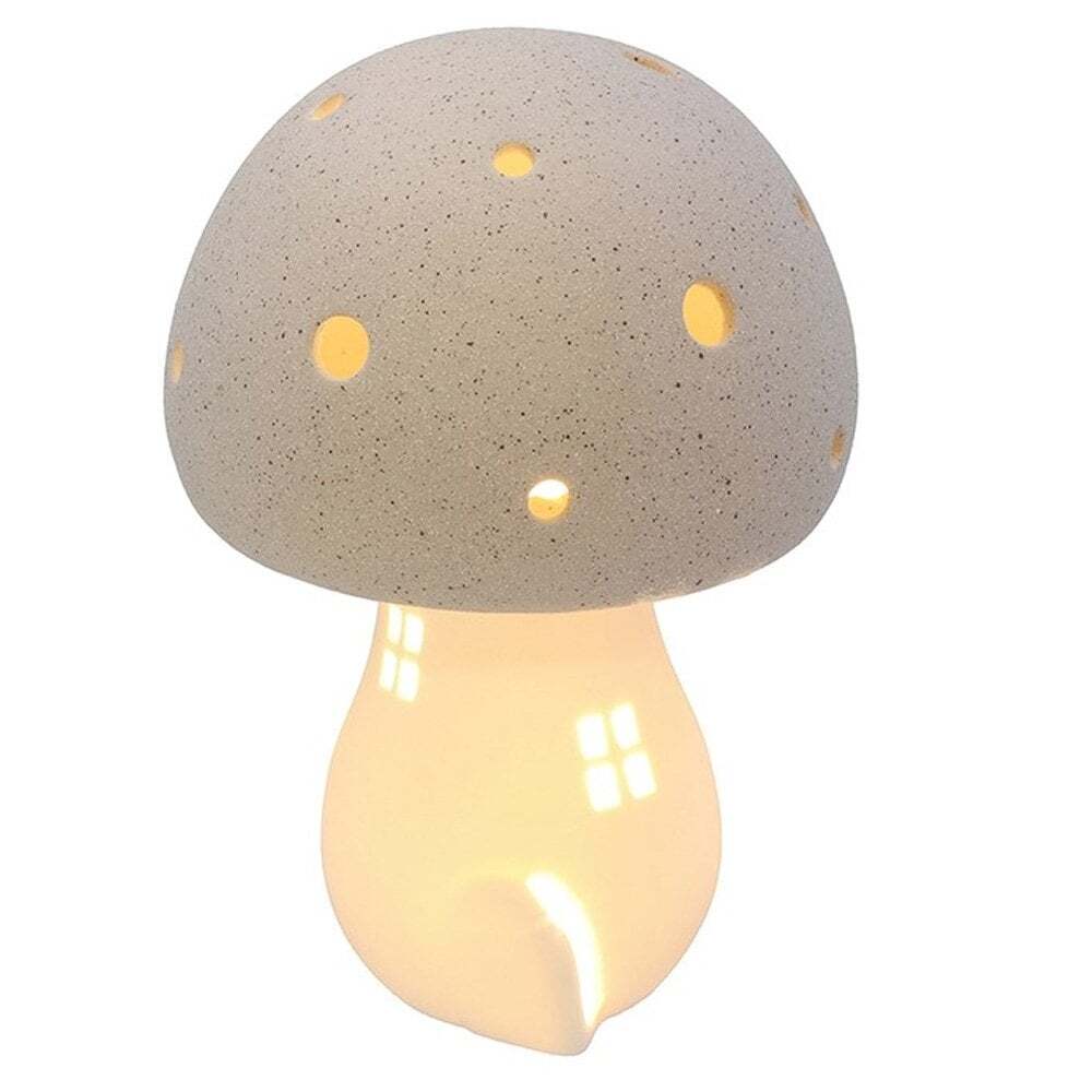 Shudehill Giftware Mushroom Glow LED House - Grey 343020