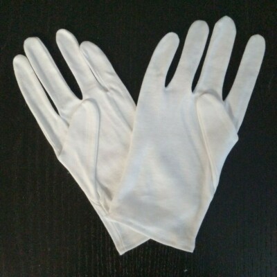 2-12 Pairs White Cotton Gloves For Jewelry Inspection Manicure Work Coins Mint