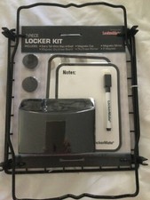 7 pc Locker Kit NEW Wire Shelf Magnetic Mirror Dry Erase Board Marker Cup Magnet