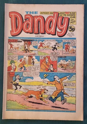 The DANDY comic; vintage; Aug 12, 1978; UK/Ireland comic; FREE Ship!  20 pages