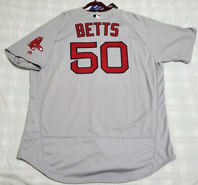 AUTHENTIC MAJESTIC SIZE 56 3XL BOSTON RED SOX MOOKIE BETTS FLEX